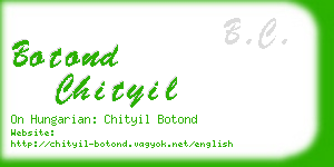 botond chityil business card